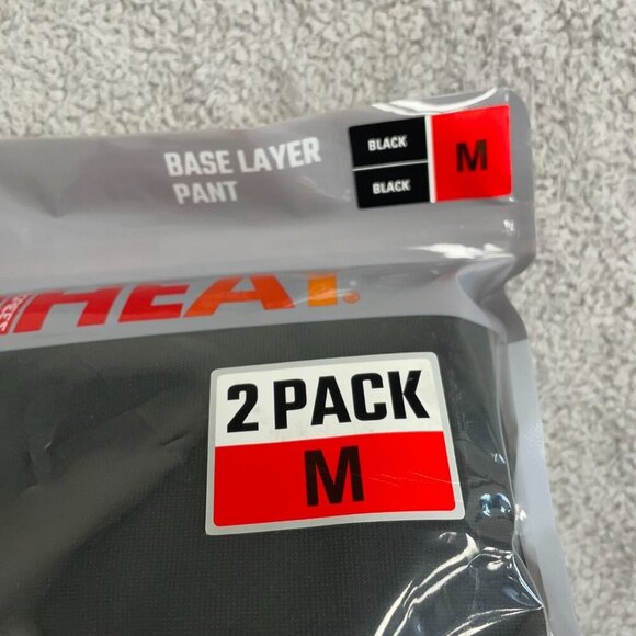 NEW 32 Degrees Women's M 2 -Pack Base Layer Black Legging - Picture 4 of 6